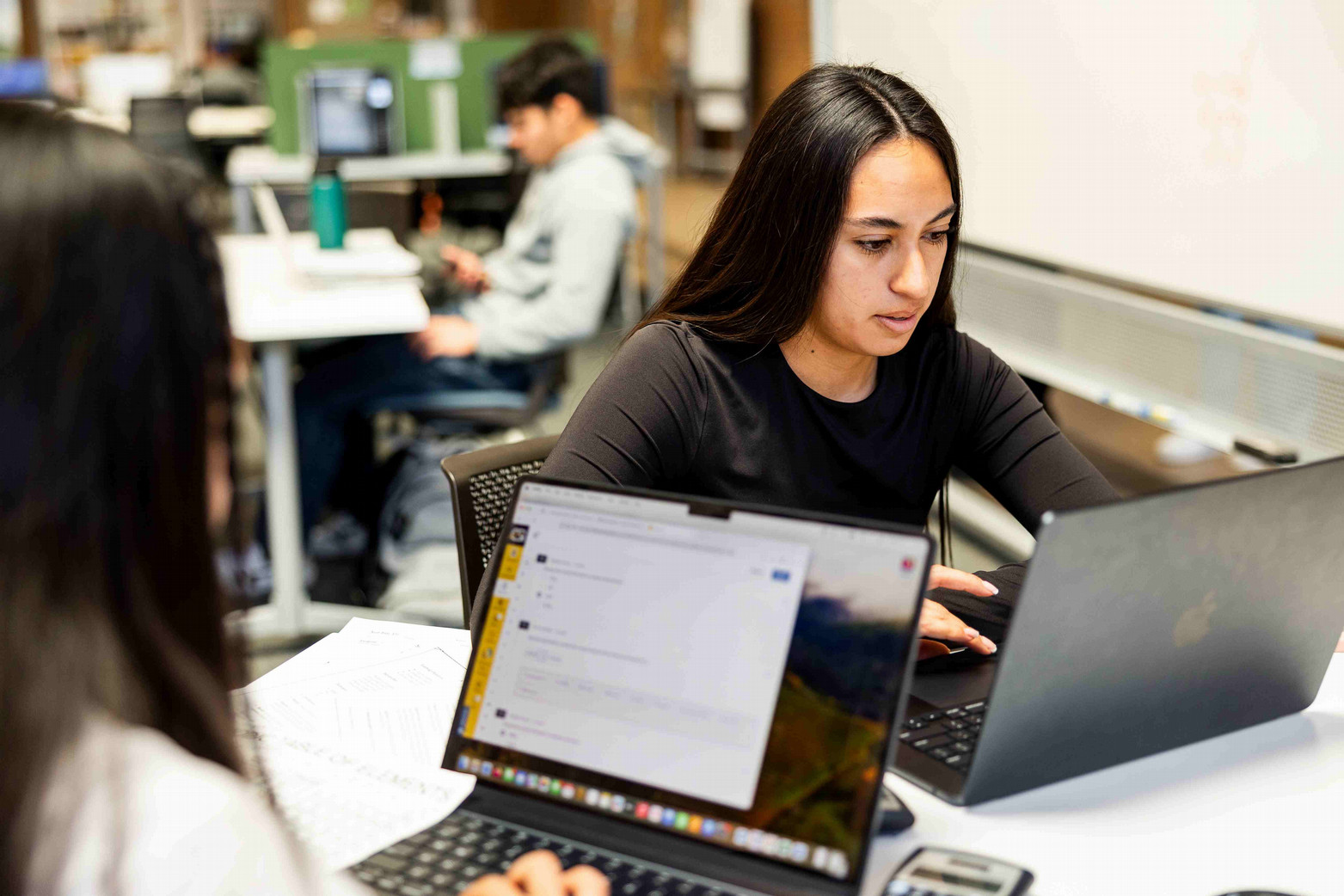 Students Studying in the Library