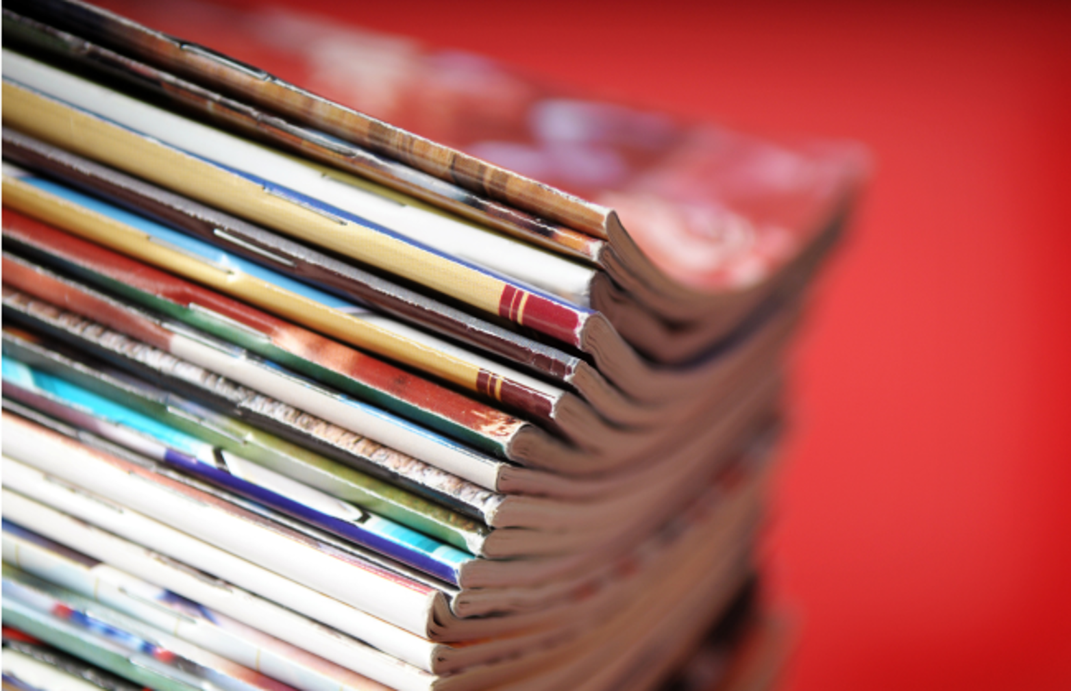 stack of magazines